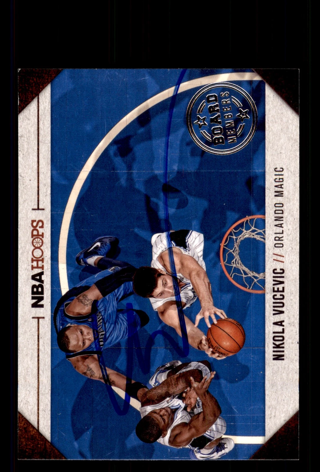 Signed Basketball Card Auto Nikola Vucevic 2013-14 Hoops #12 Orlando Magic