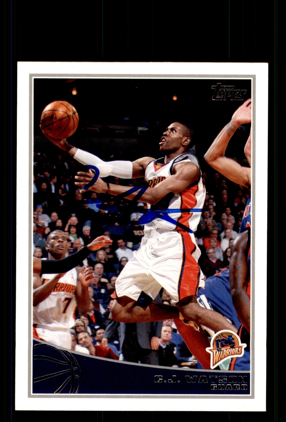 Signed Basketball Card Auto C.J. Watson 2009-10 Topps #89 Golden State Warriors