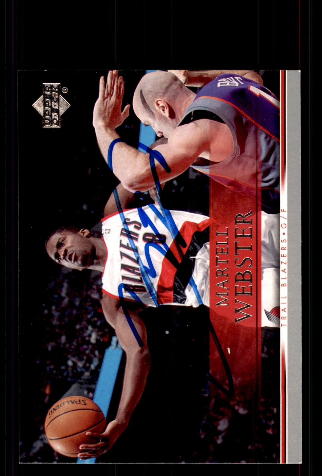 Signed Basketball Card Auto Martell Webster 2007-08 Upper Deck #73