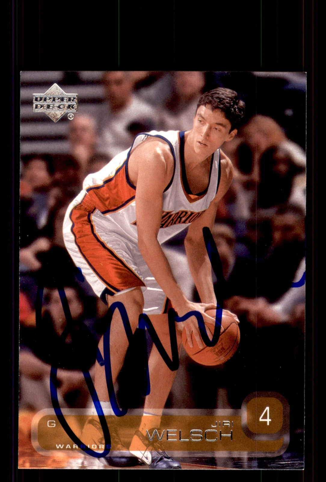 Signed Basketball Card Auto Jiri Welsch 2002-03 Upper Deck #259 Warriors