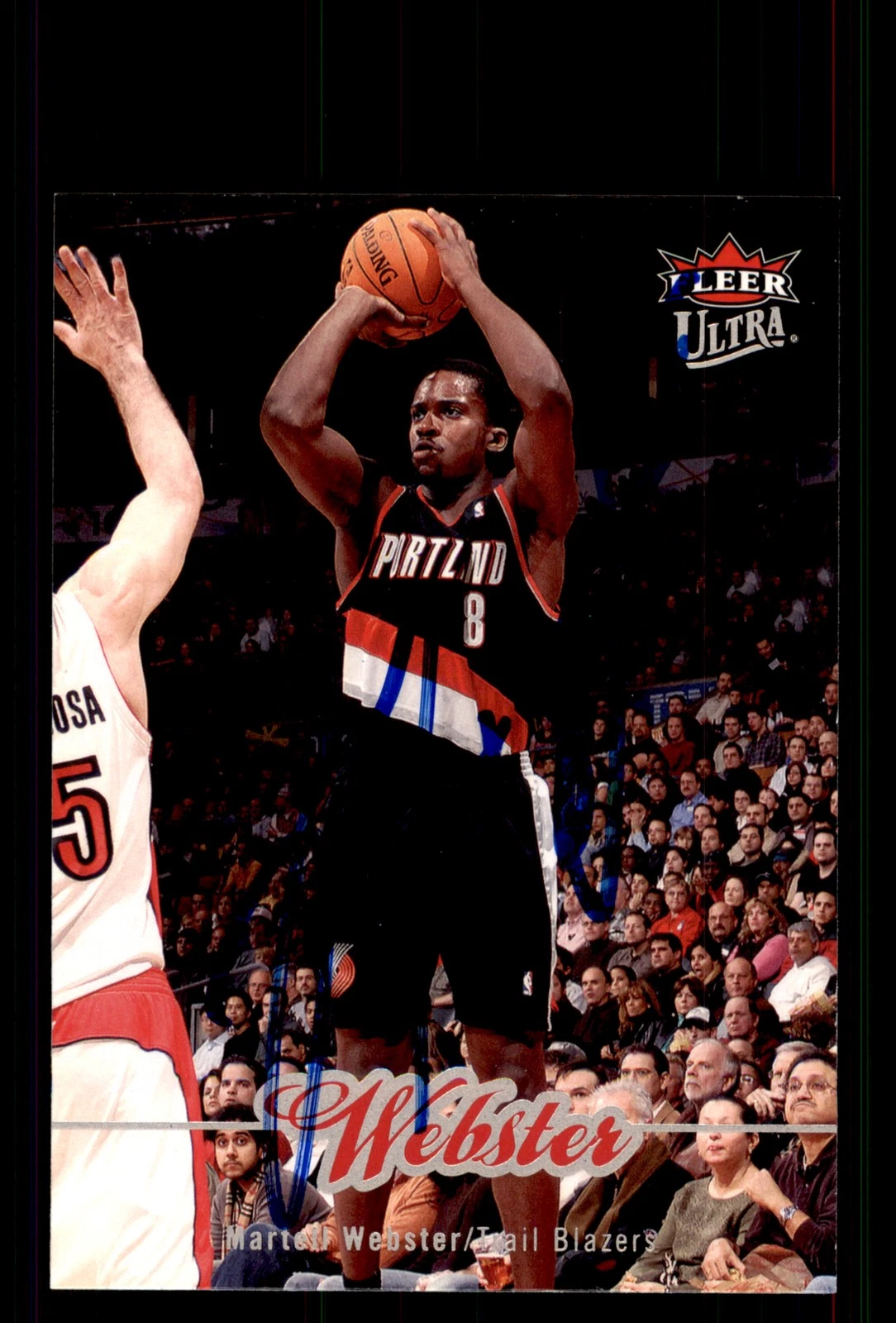 Signed Basketball Card Auto Martell Webster 2007-08 Ultra #159 Trail Blazers