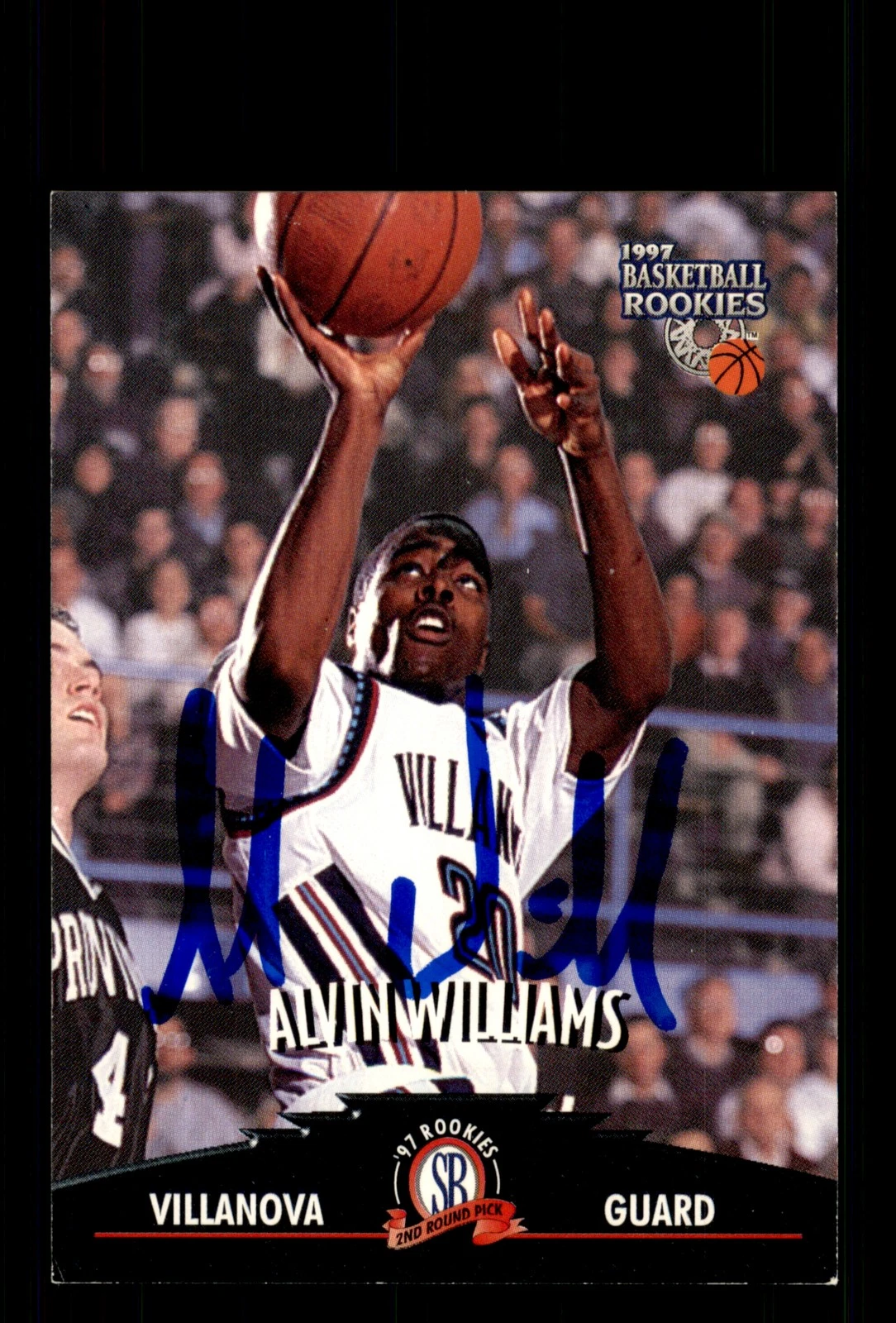 Signed Basketball Card Auto Alvin Williams 1997 Score Board Rookies #53 Wildcats
