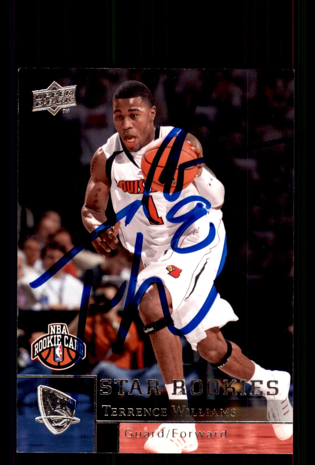 Signed Basketball Card Auto Terrence Williams 2009-10 Upper Deck #214 Nets