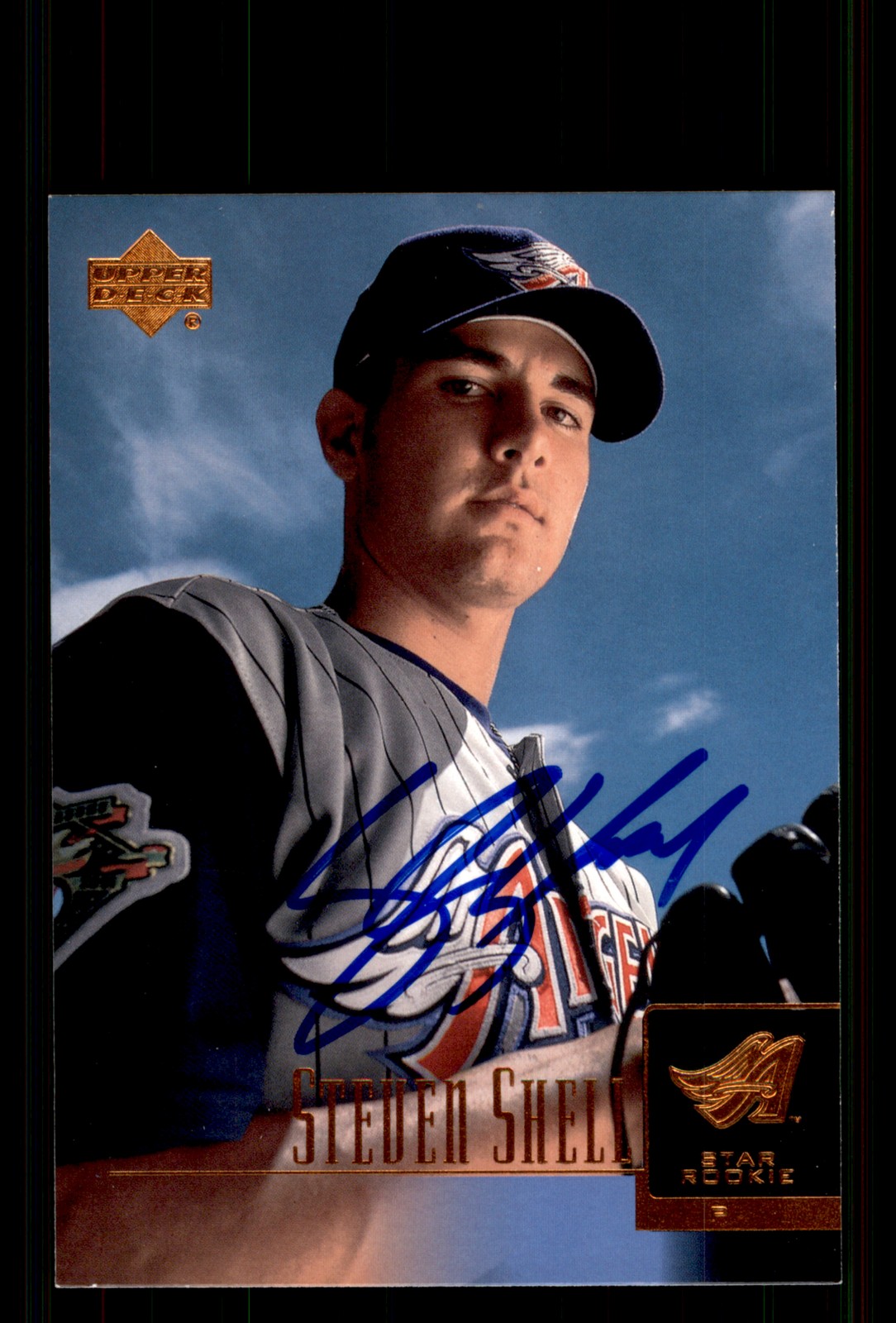 Signed Baseball Card Auto Steven Shell 2001 Upper Deck Prospect Premieres #4