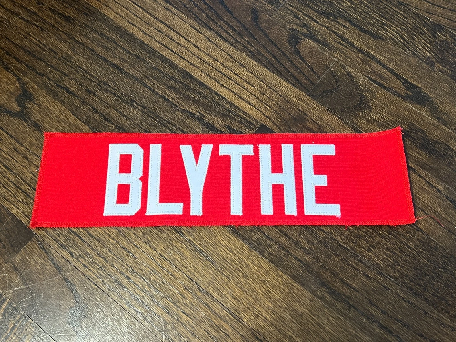 KANSAS CITY CHIEFS GAME USED ? TEAM ISSUED JERSEY NAMEPLATE AUSTIN BLYTHE IOWA