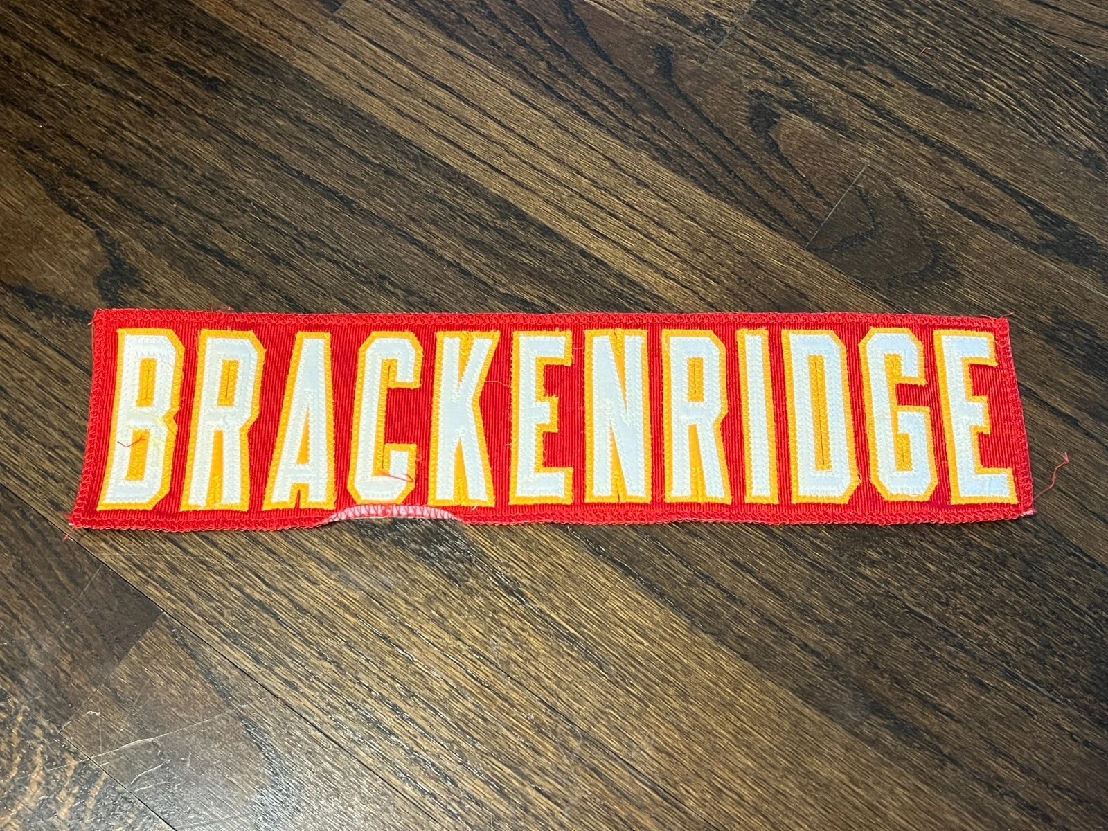 KANSAS CITY CHIEFS GAME USED ? ISSUED JERSEY NAMEPLATE TYRON BRACKENRIDGE
