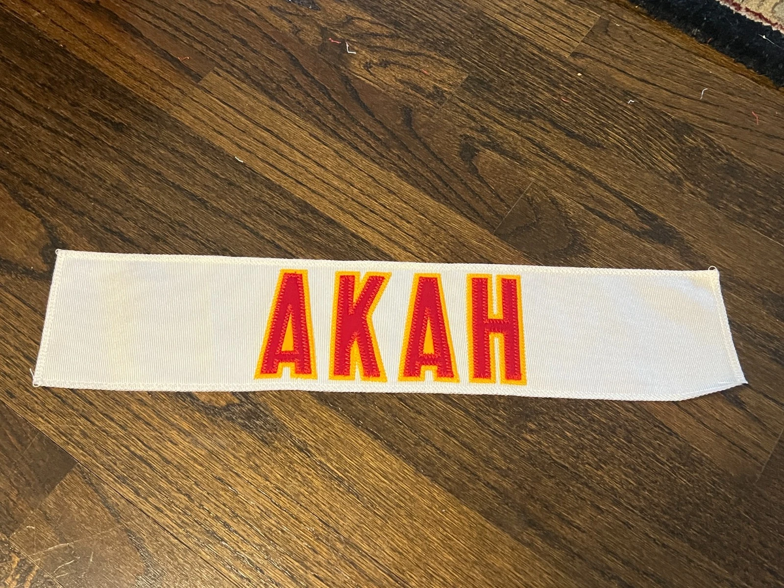 KANSAS CITY CHIEFS GAME USED ? ISSUED JERSEY NAMEPLATE NFL EMMANUEL AKAH