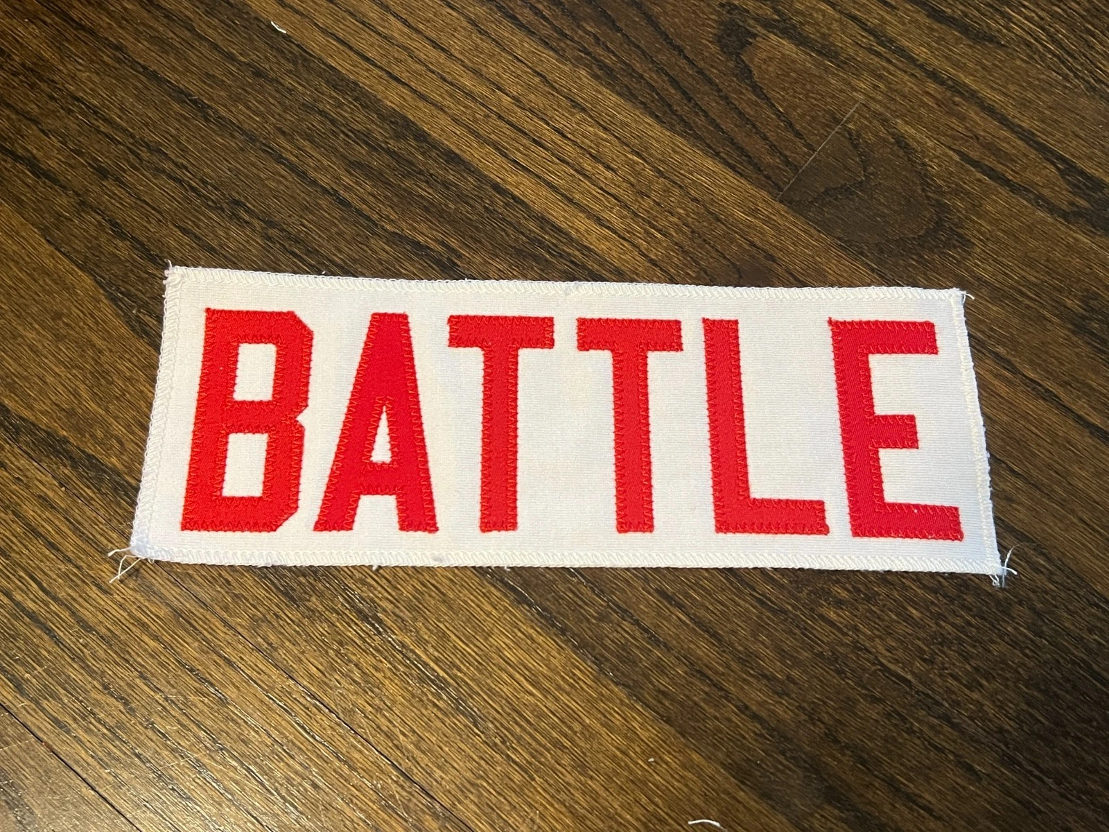 KANSAS CITY CHIEFS GAME USED ? ISSUED JERSEY NAMEPLATE NFL FOOTBALL BATTLE