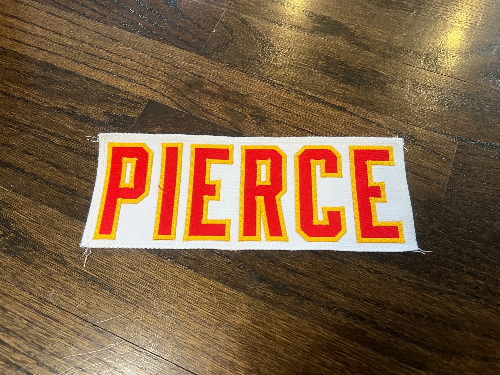 KANSAS CITY CHIEFS GAME USED ? ISSUED JERSEY NAMEPLATE NFL DAMEON PIERCE FLORIDA
