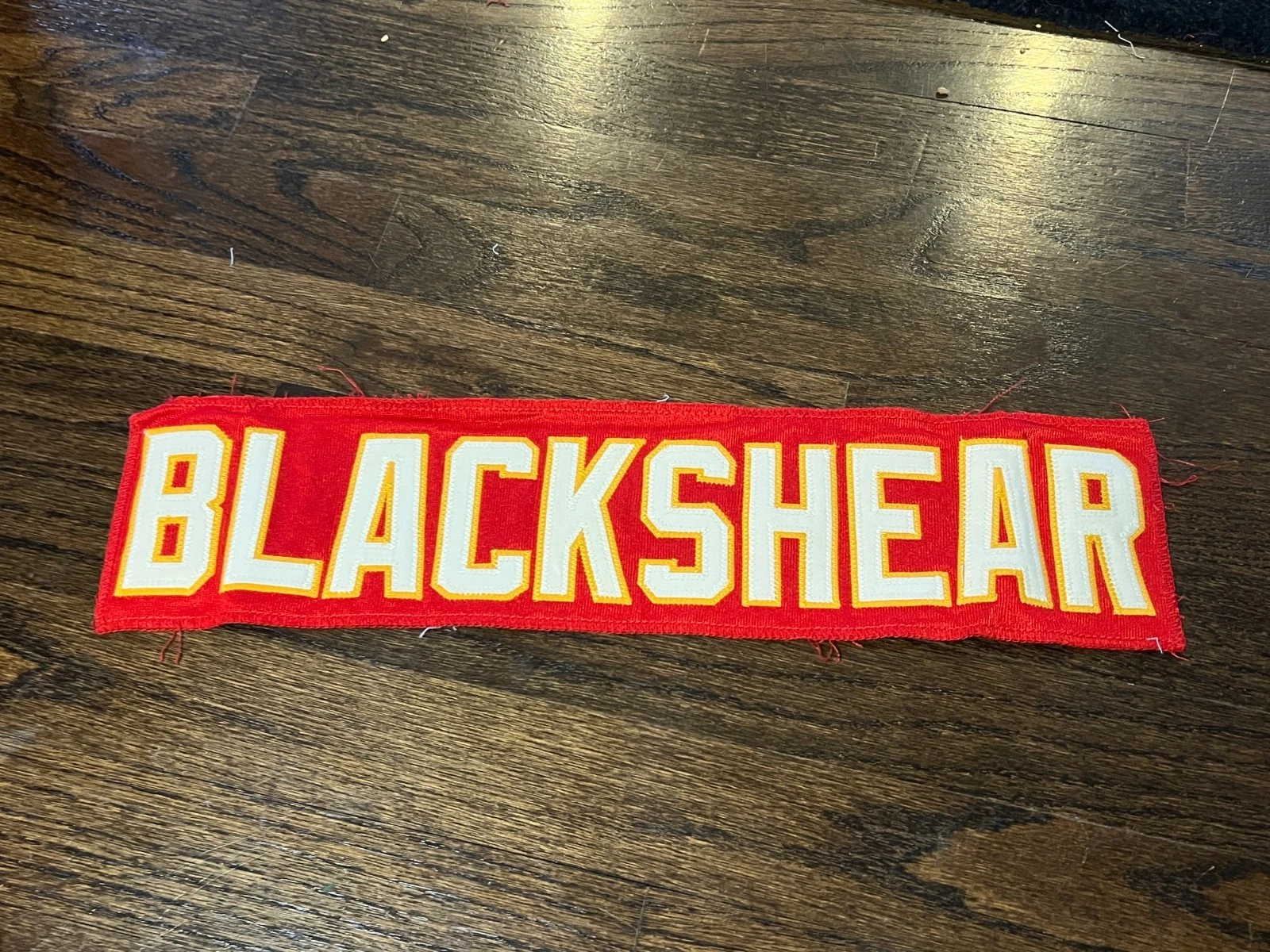 KANSAS CITY CHIEFS GAME USED ? TEAM ISSUED JERSEY NAMEPLATE JEFF BLACKSHEAR