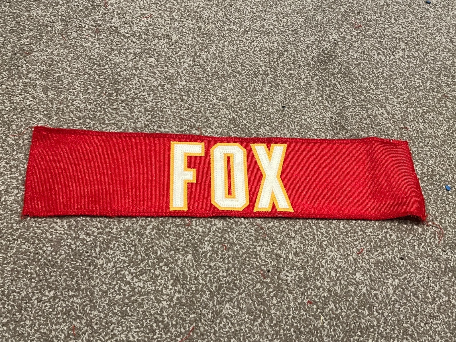 KANSAS CITY CHIEFS GAME USED ? ISSUED JERSEY NAMEPLATE KEYARON FOX GEORGIA TECH