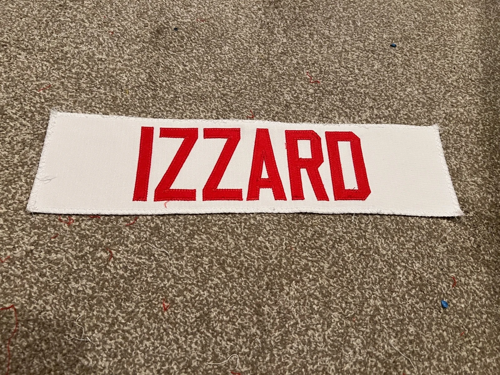 KANSAS CITY CHIEFS GAME USED ? ISSUED JERSEY NAMEPLATE COZIAH IZZARD PENN STATE