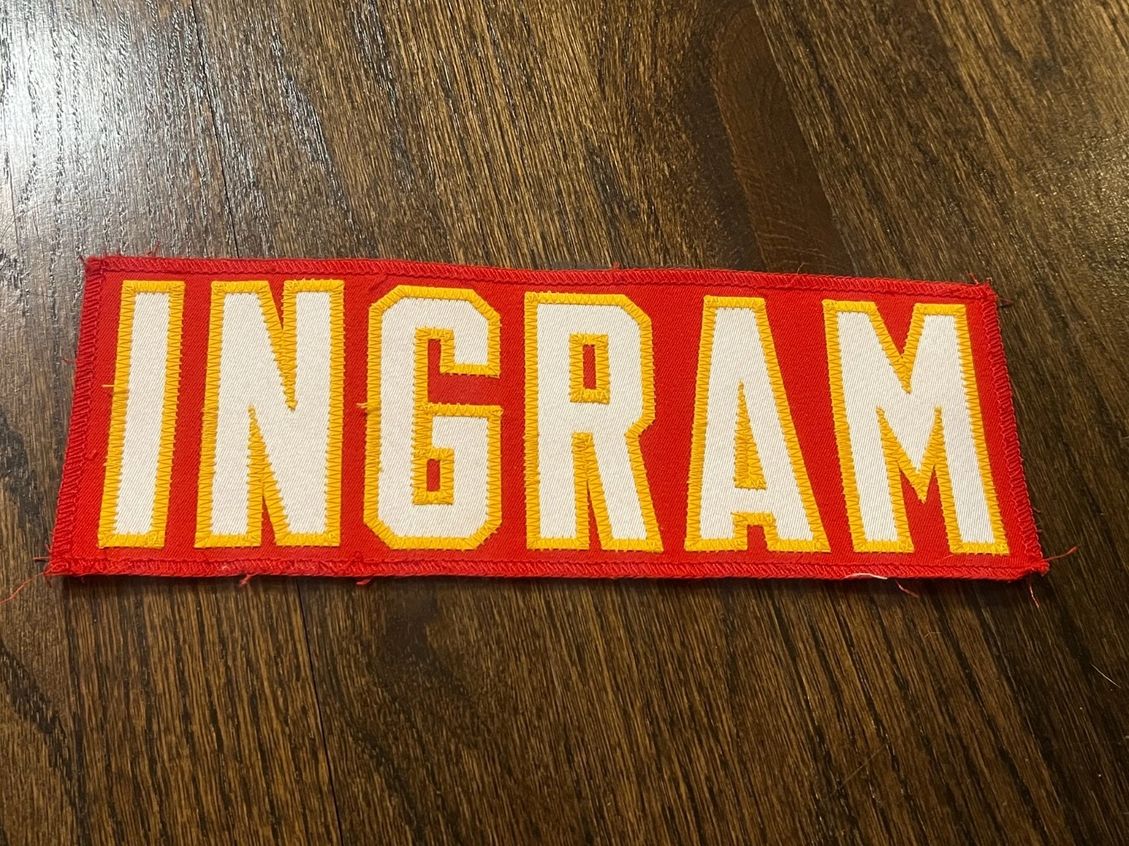 KANSAS CITY CHIEFS GAME USED ? TEAM ISSUED JERSEY NAMEPLATE KEAONTAY INGRAM