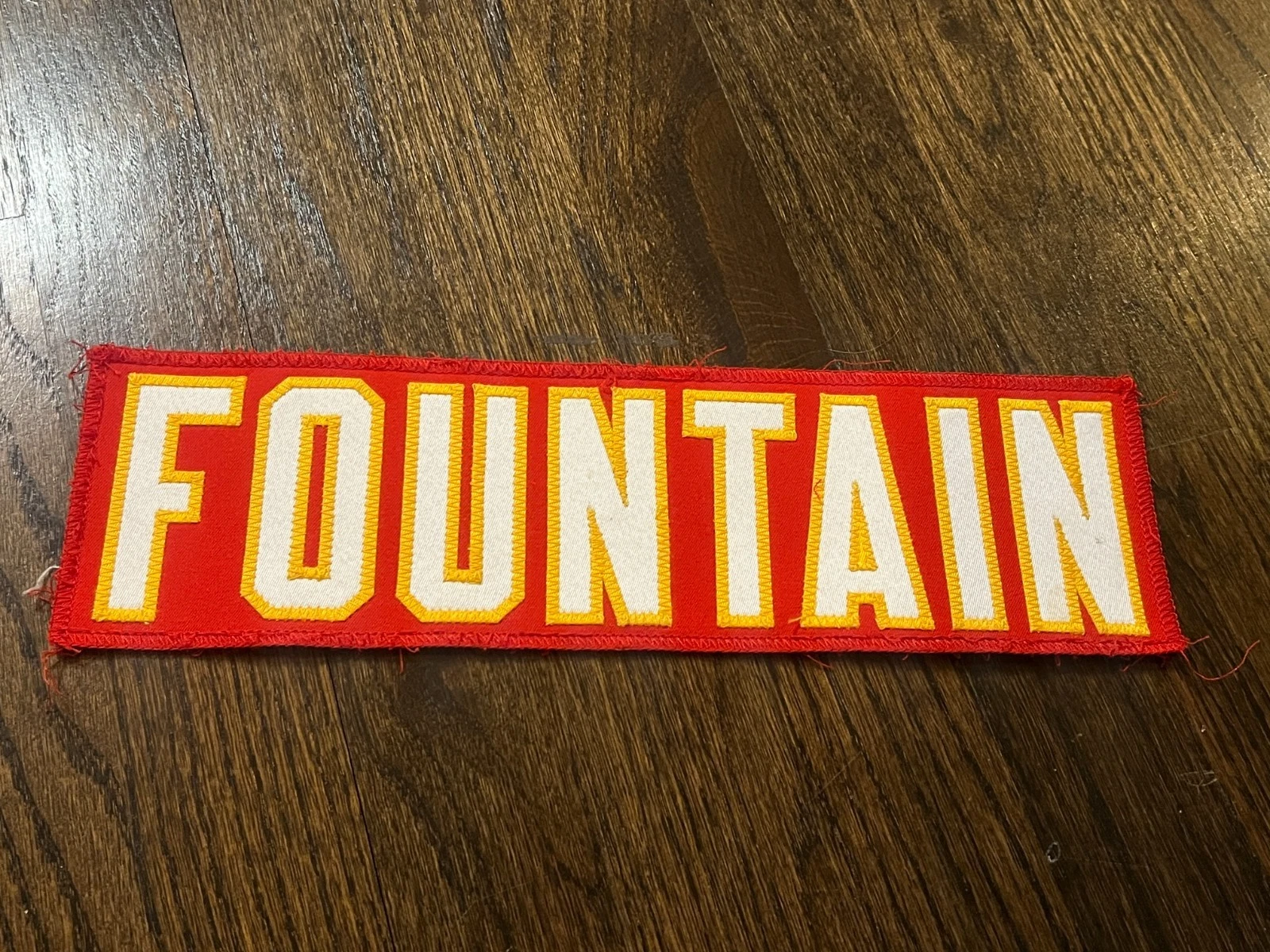 KANSAS CITY CHIEFS GAME USED ? TEAM ISSUED JERSEY NAMEPLATE DAURICE FOUNTAIN UNI