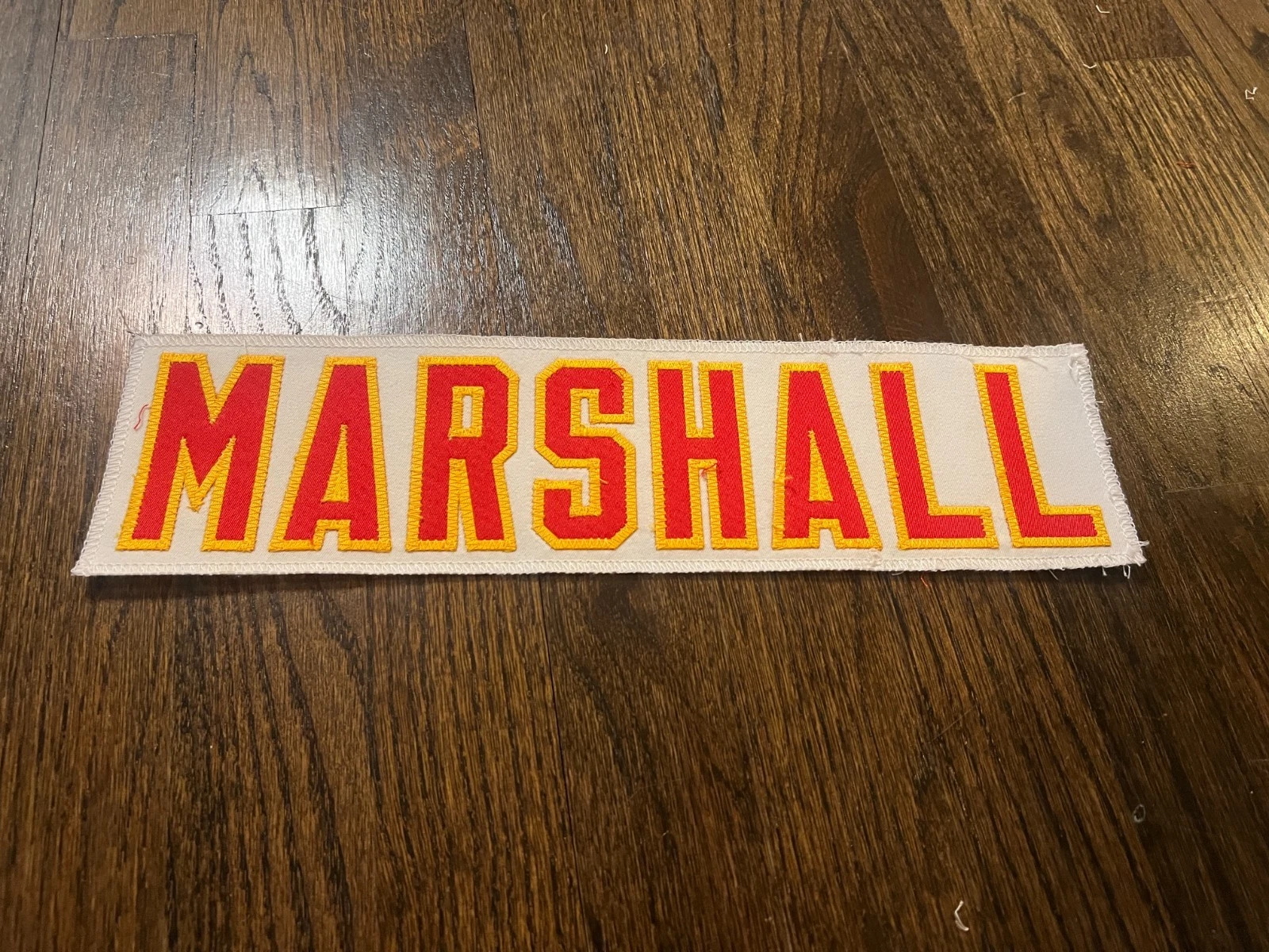 KANSAS CITY CHIEFS GAME USED ? ISSUED JERSEY NAMEPLATE NFL FOOTBALL MARSHALL