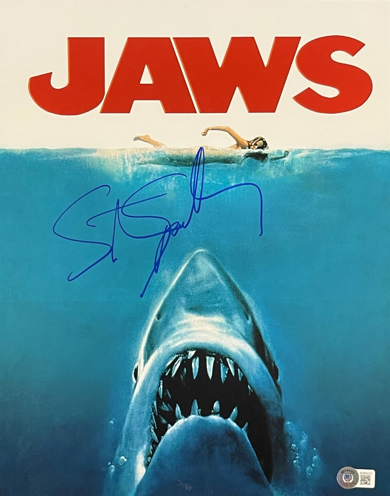 STEVEN SPIELBERG SIGNED 11×14 PHOTO JAWS AUTHENTIC AUTOGRAPH BECKETT LOA COLLECTIBLE MEMORABILIA