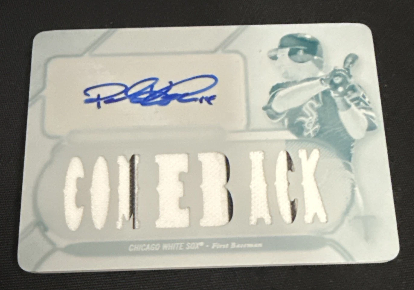 2017 Topps Triple Threads PAUL KONERKO White Whale 1/1 AUTO PATCH COMEBACK