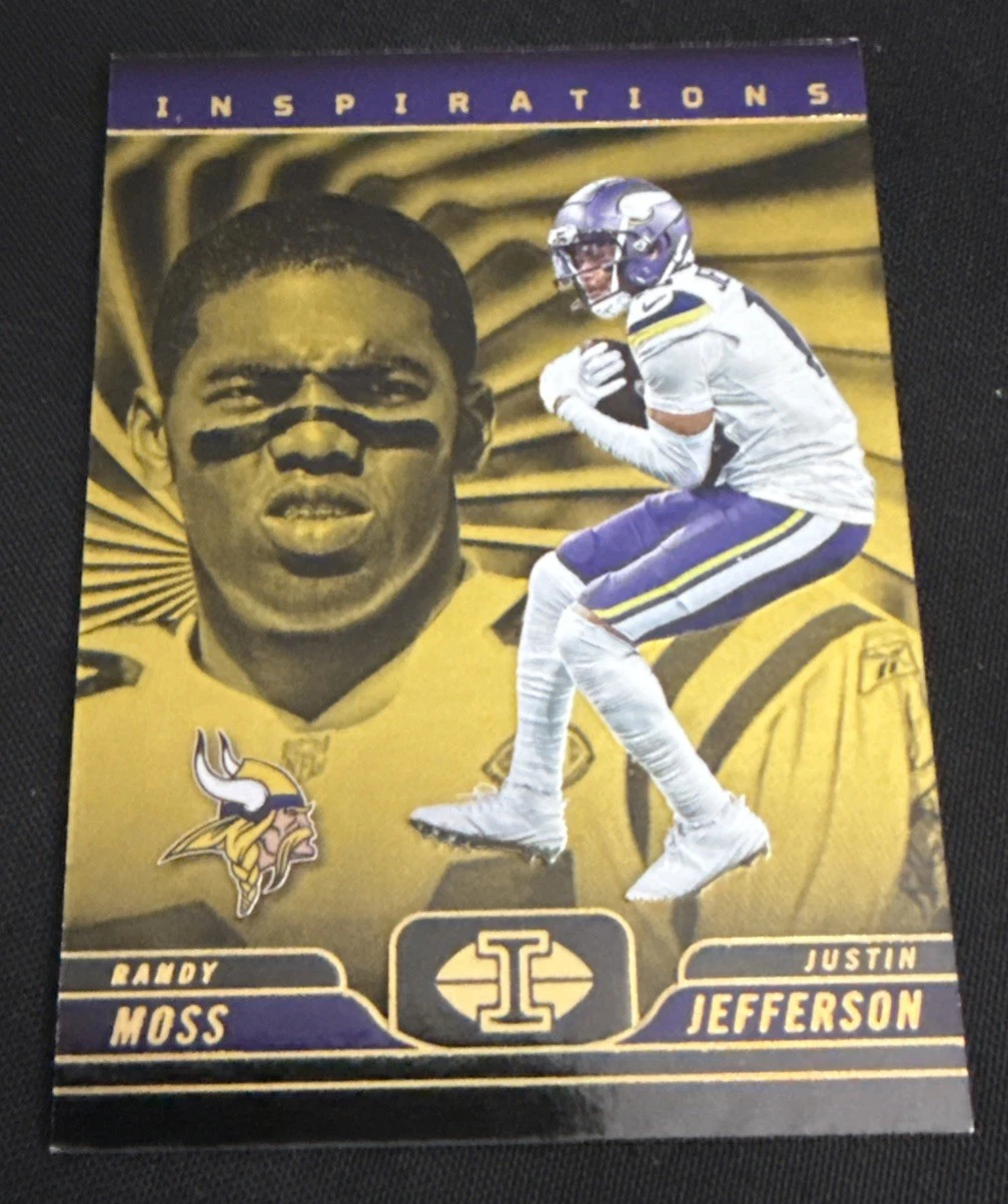Panini 2024 Illusions Inspirations #9 RANDY Moss/JUSTIN Jefferson GOLD 6/10  SSP