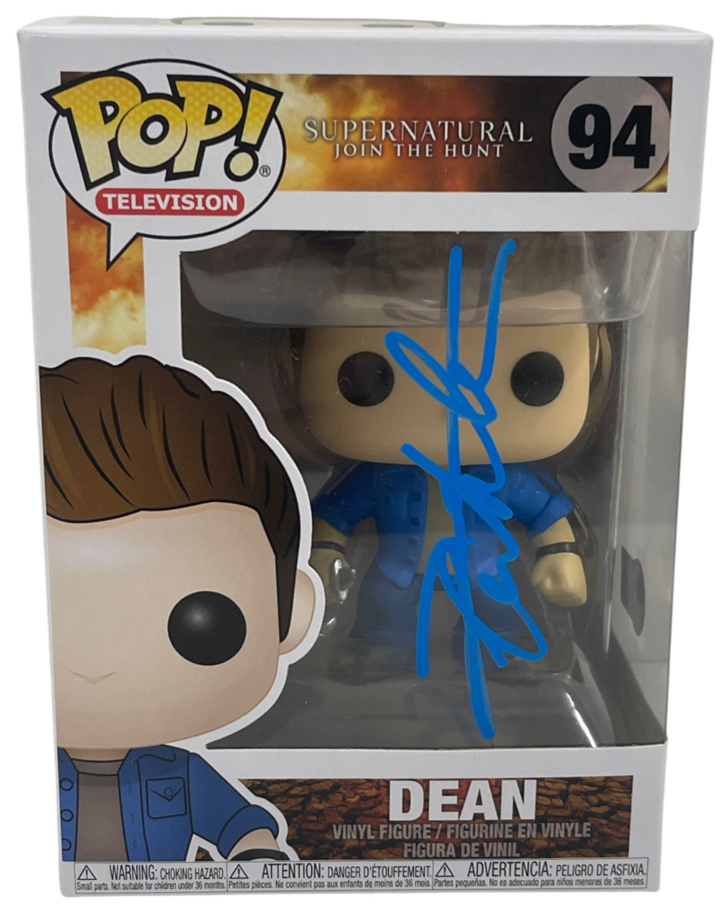 Jensen Ackles Signed Dean Funko Supernatural Authentic Autograph Beckett