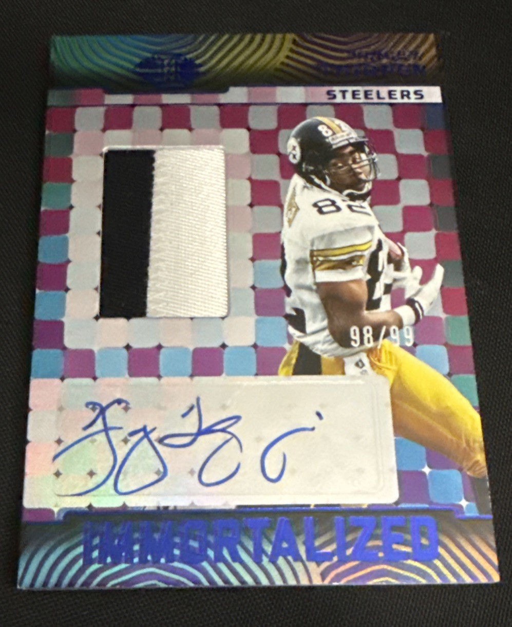 2024 Panini Illusions Yancey Thigpen Immortalized Jersey Auto Blue /99 Steelers