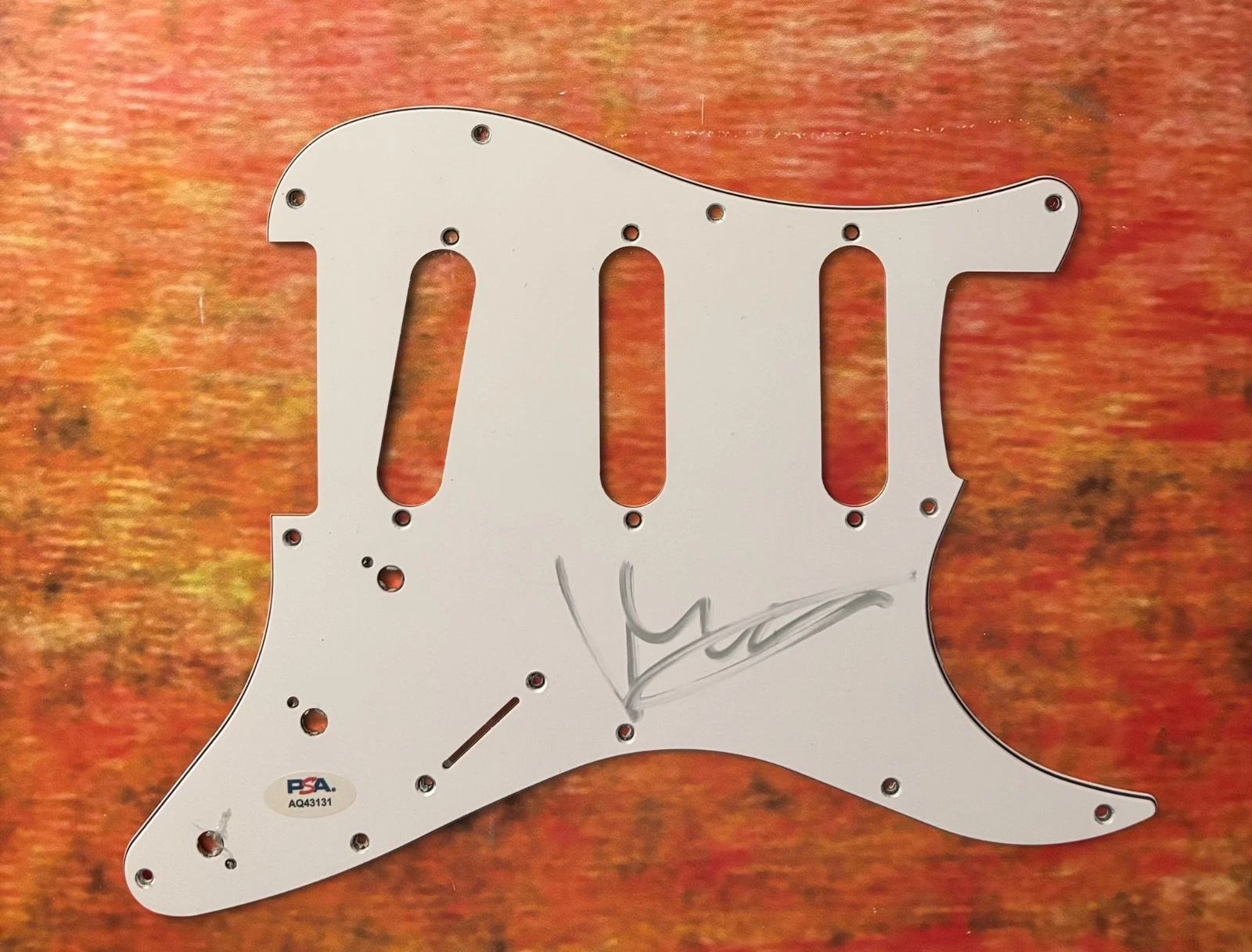 PSA  Green Day Band Bassist  * MIKE DIRNT *  Signed Electric Pickguard COA