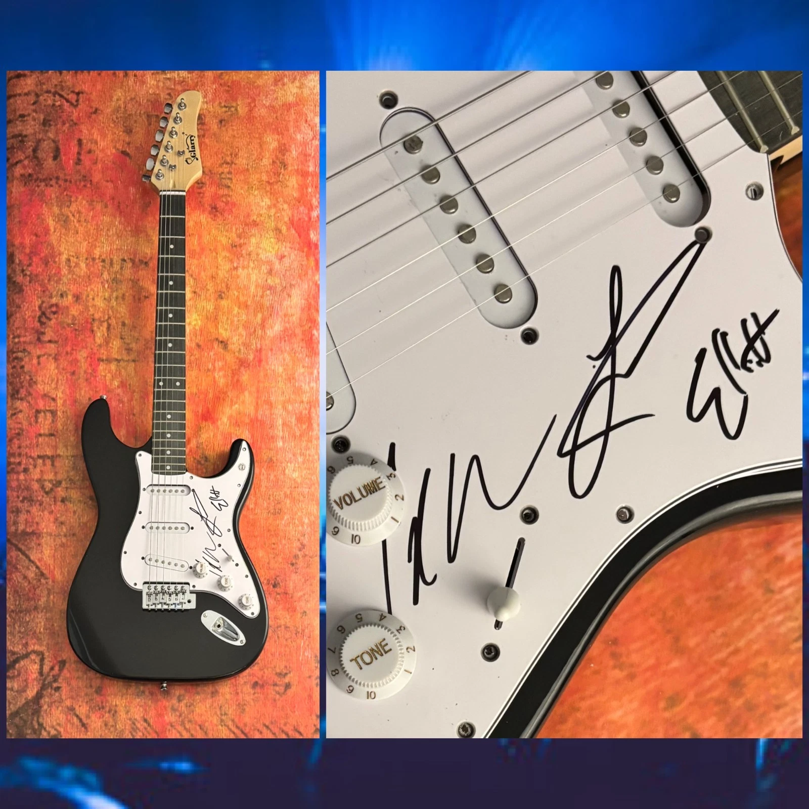 GFA Jared Eric & Elliott Band  * BLESSTHEFALL *  Signed Electric Guitar COA