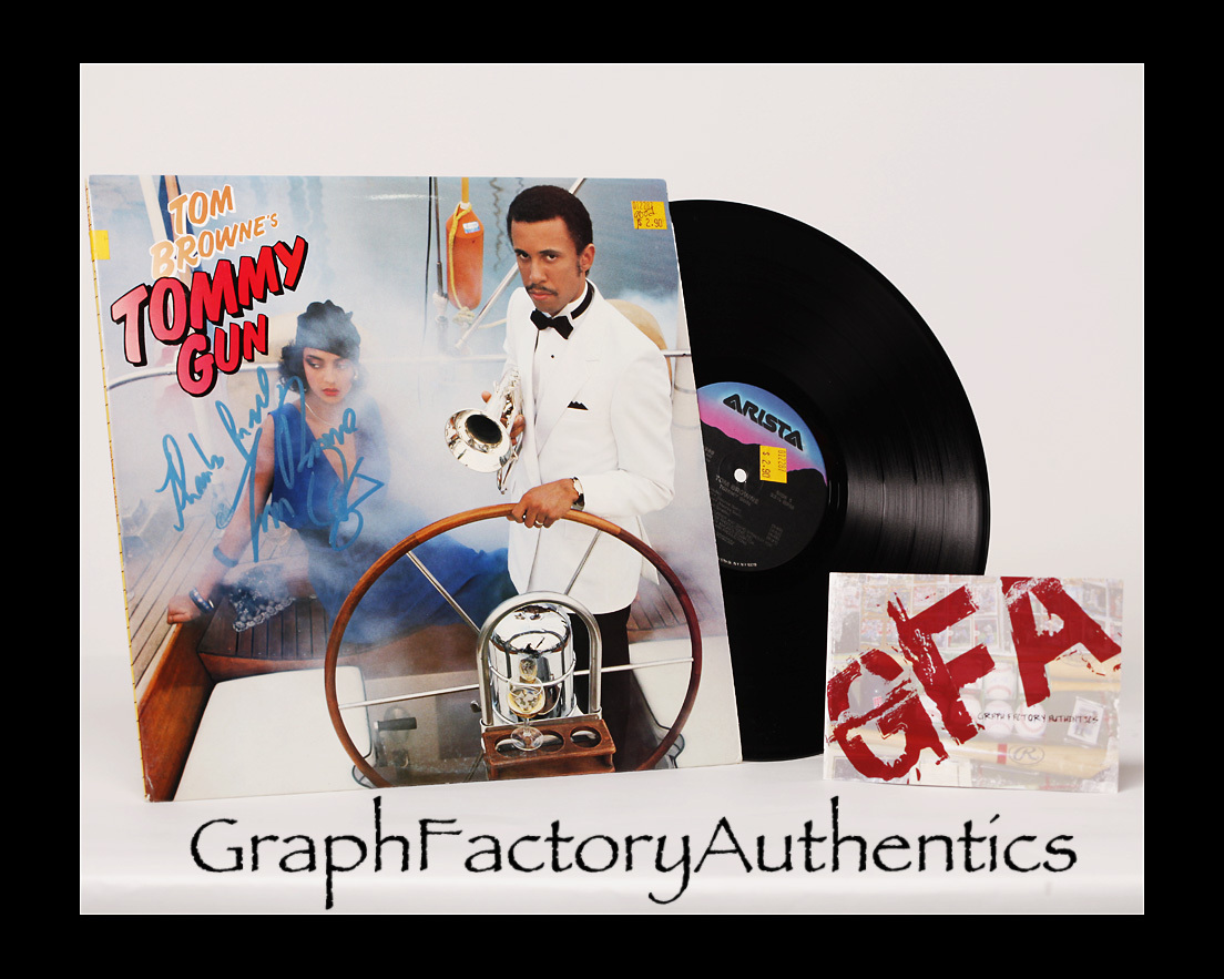 Tom Browne *Tommy Gun* Signed Record Album - Jazz Legend COA GFA