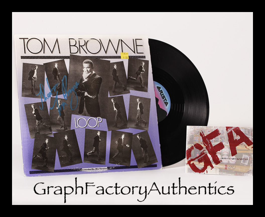 Tom Browne *LOOP* Signed Record Album - Jazz Legend COA GFA