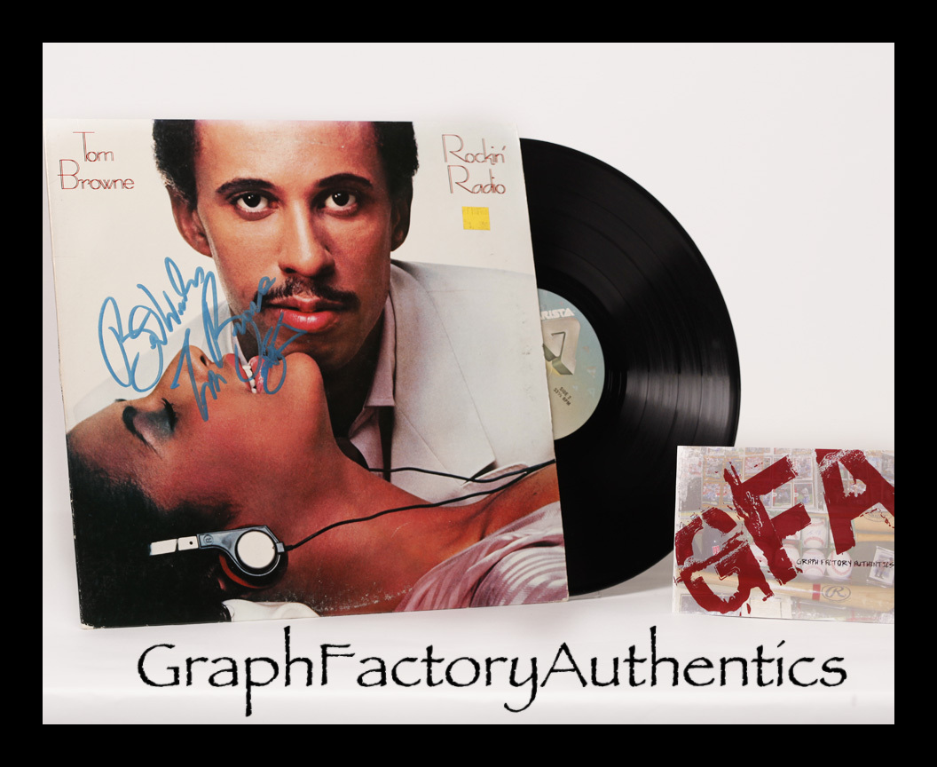 Tom Browne *Rockin' Radio* Signed Record Album - Jazz Legend COA GFA