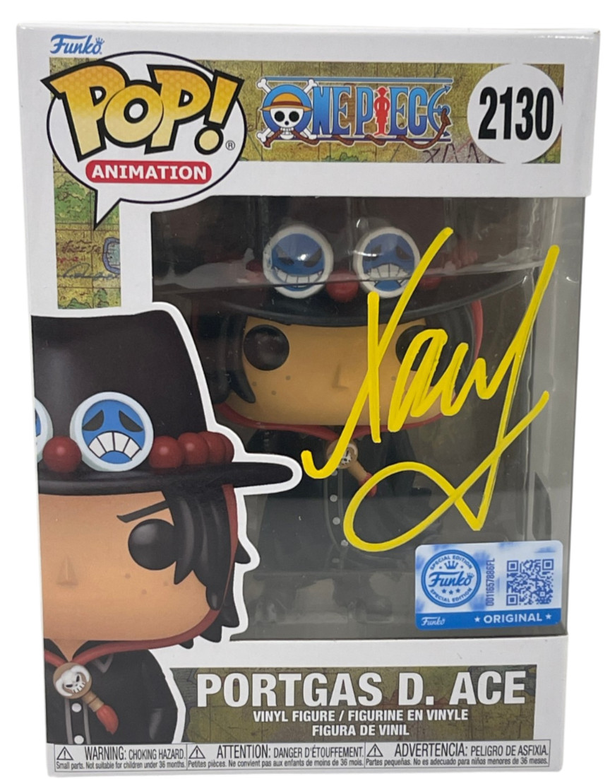 Xolo Maridueña Signed Portgas D Ace Funko One Piece Authentic Autograph Beckett