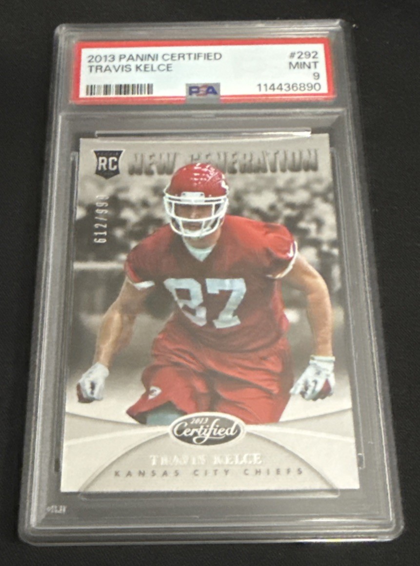 2013 Panini Certified Travis Kelce RC Rookie #/999 PSA 9 Chiefs