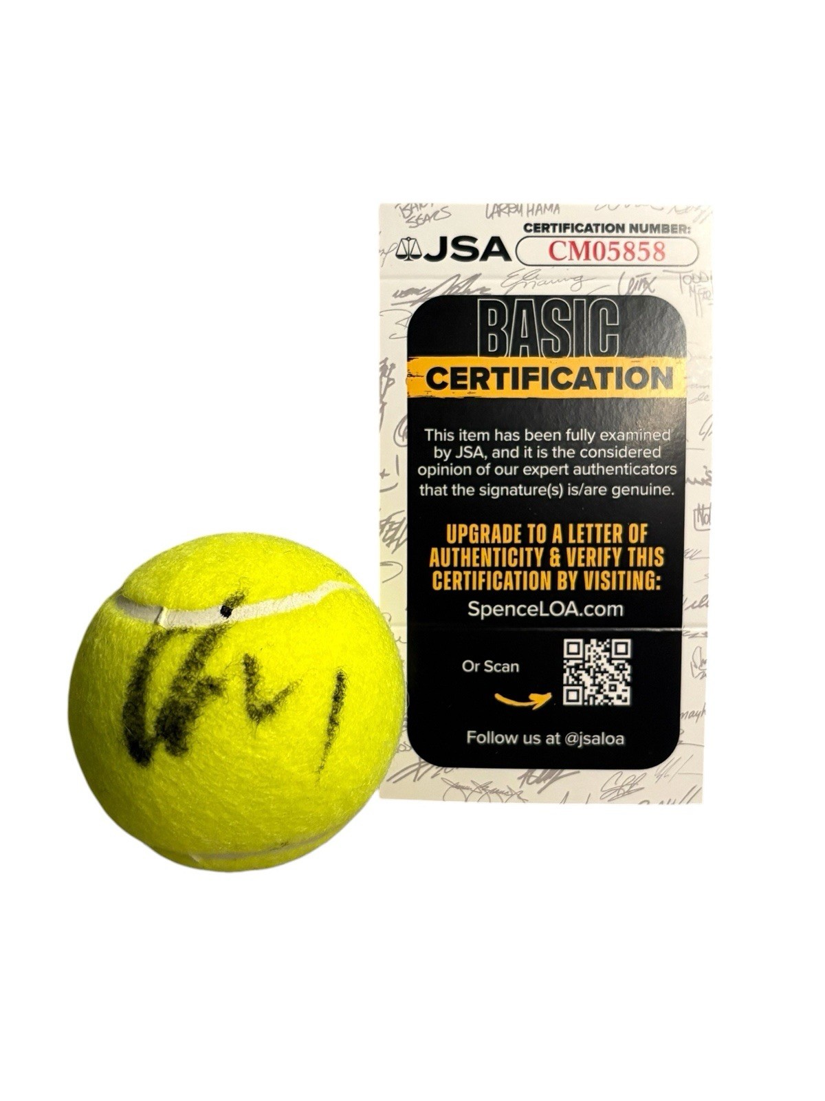 Joao Fonseca Signed Autograph Wilson Official Tennis Ball Authentic JSA COA