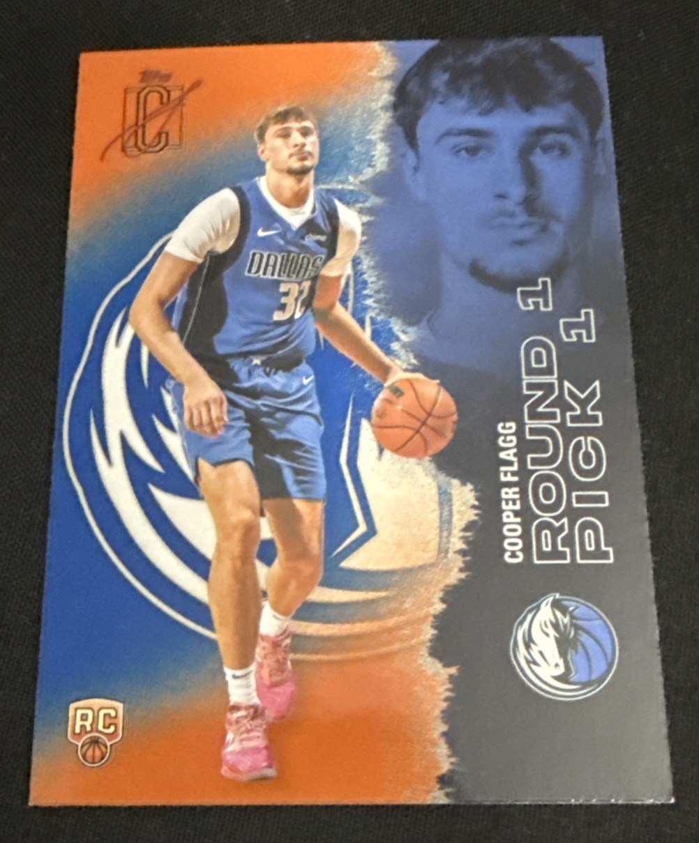 2025-26 Topps Signature Class Cooper Flagg #101 Blue Orange Rookie RC