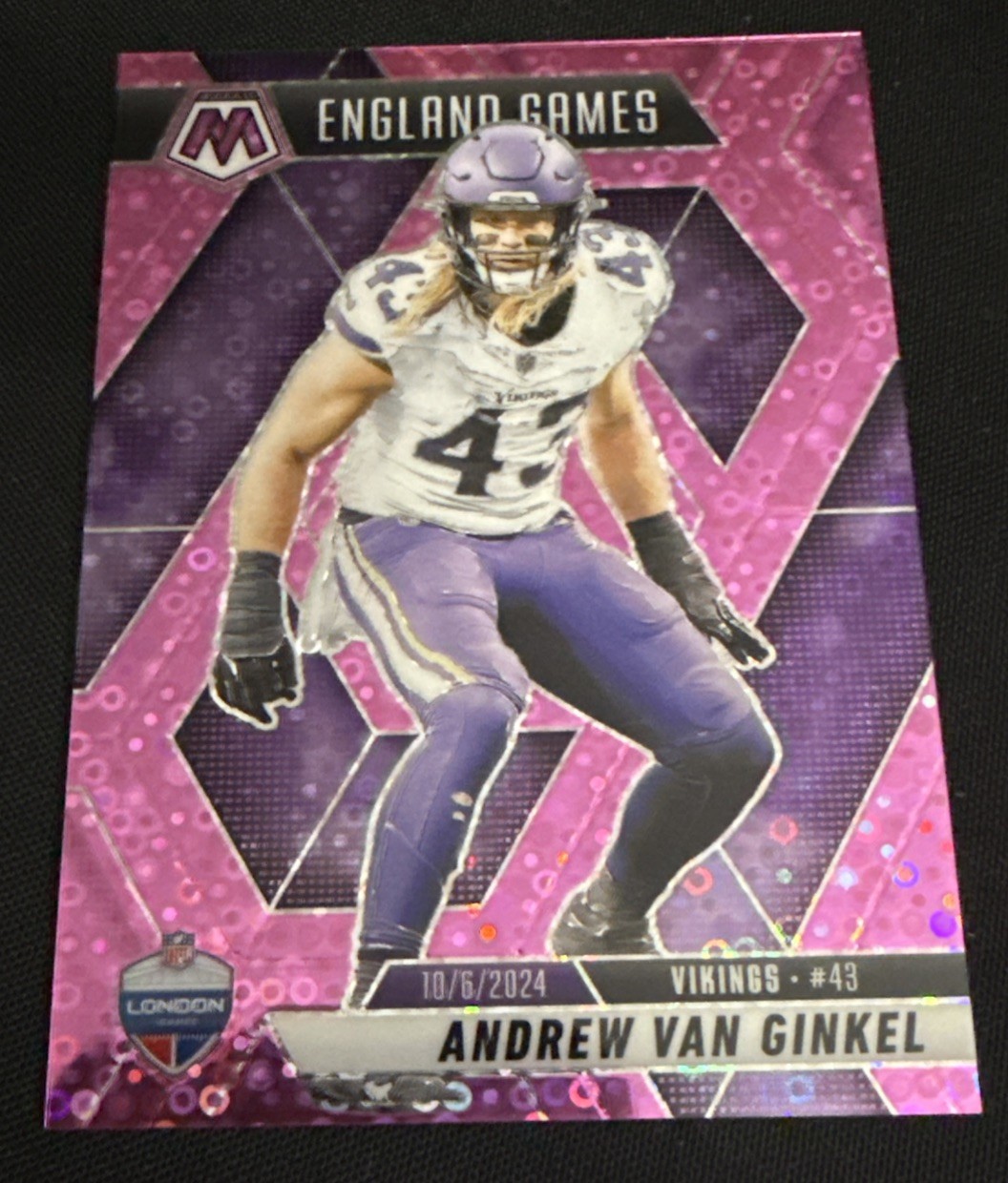 2025 Panini Mosaic Andrew Van Ginkel #251 Silver No Huddle Disco PINK 14/20