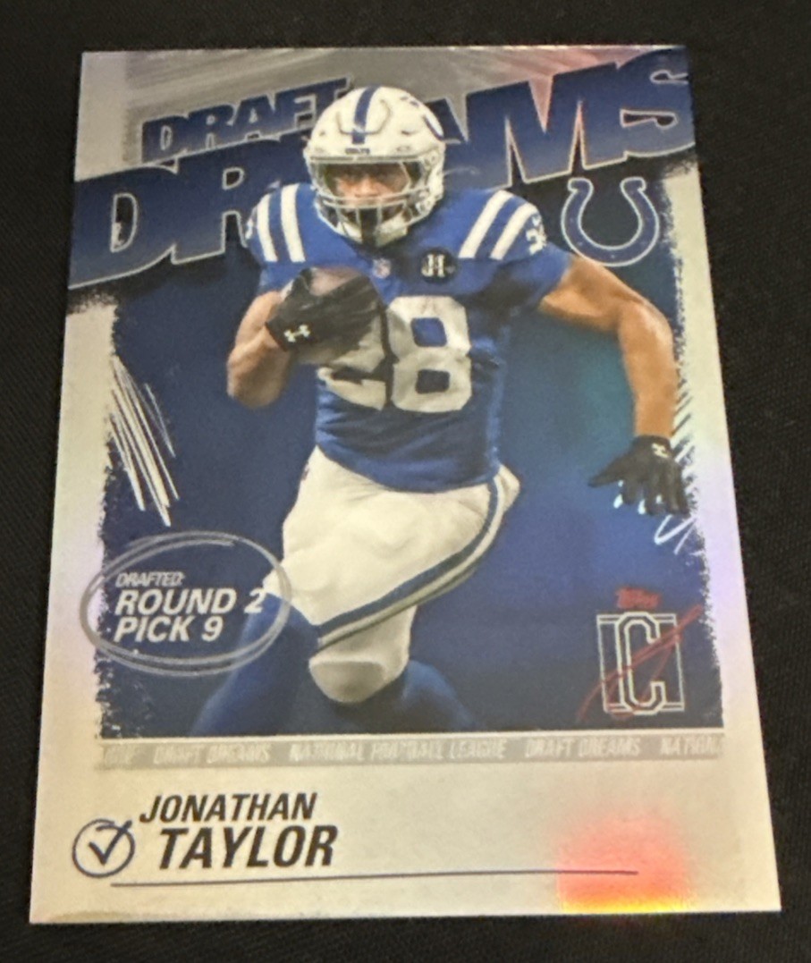 Topps 2025 Signature Class Johnathan Taylor Draft Dreams SSP Case Hit 🔥