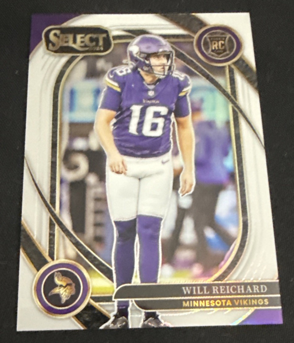 2024 Panini Select Club Level Will Reichard #300 WHITE Prizm (RC) 26/35