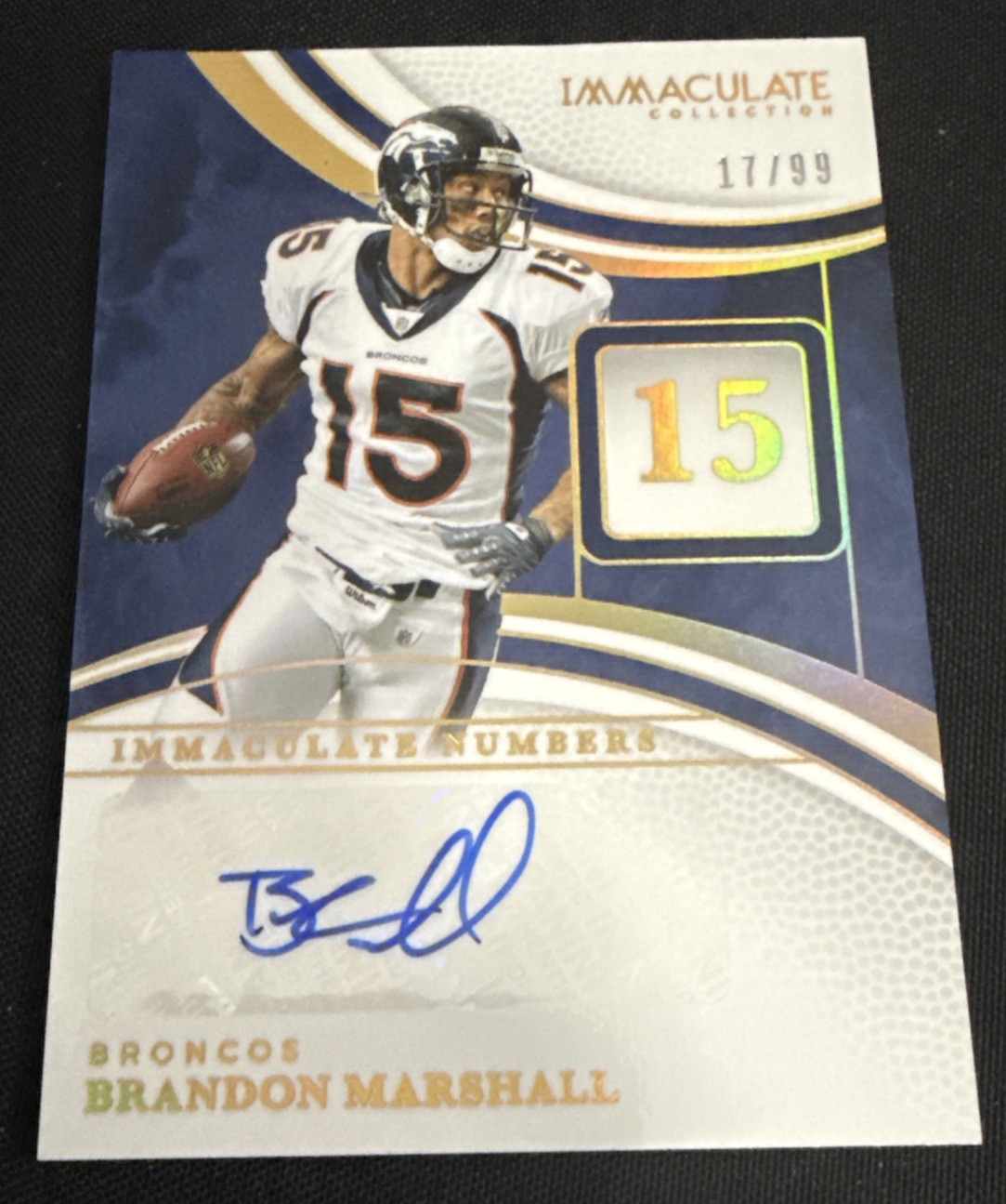 Panini 2025 Immaculate Collection Brandon Marshall Broncos Auto #INS-BML /99