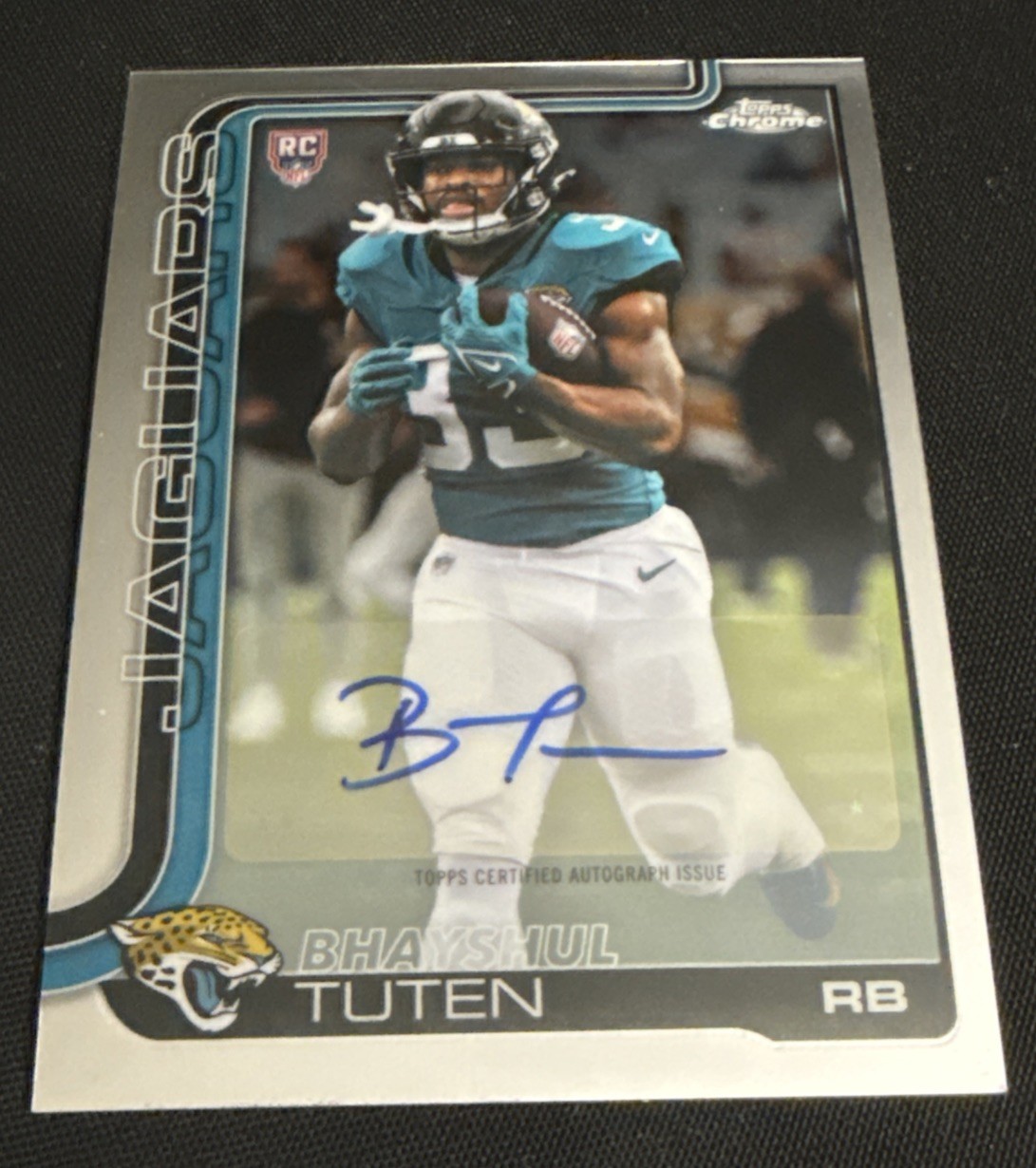 2025 Topps Chrome Bhayshul Tuten Rookie Auto RC #RA-BT Jaguars Variation