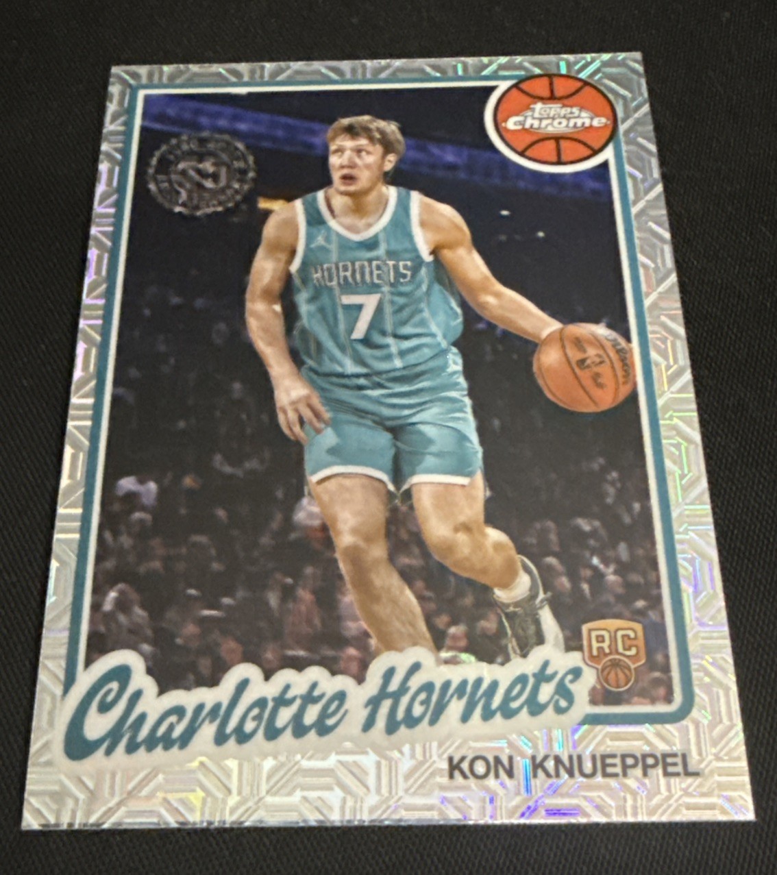 2025-26 Topps Chrome Kon Knueppel 45th Anniversary Mojo Refractor #TC-KK