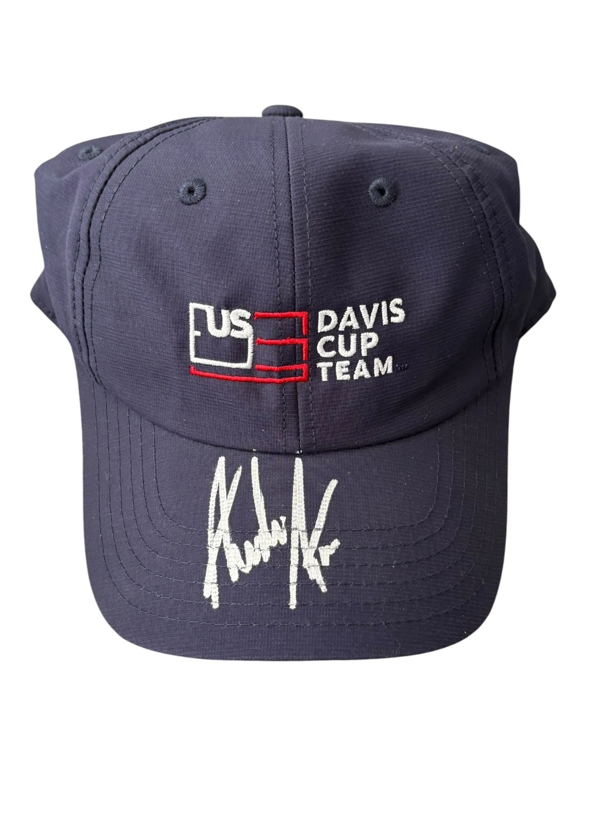 Andre Agassi Signed Autograph Hat US Davis Cup Tennis Team Official Beckett BAS
