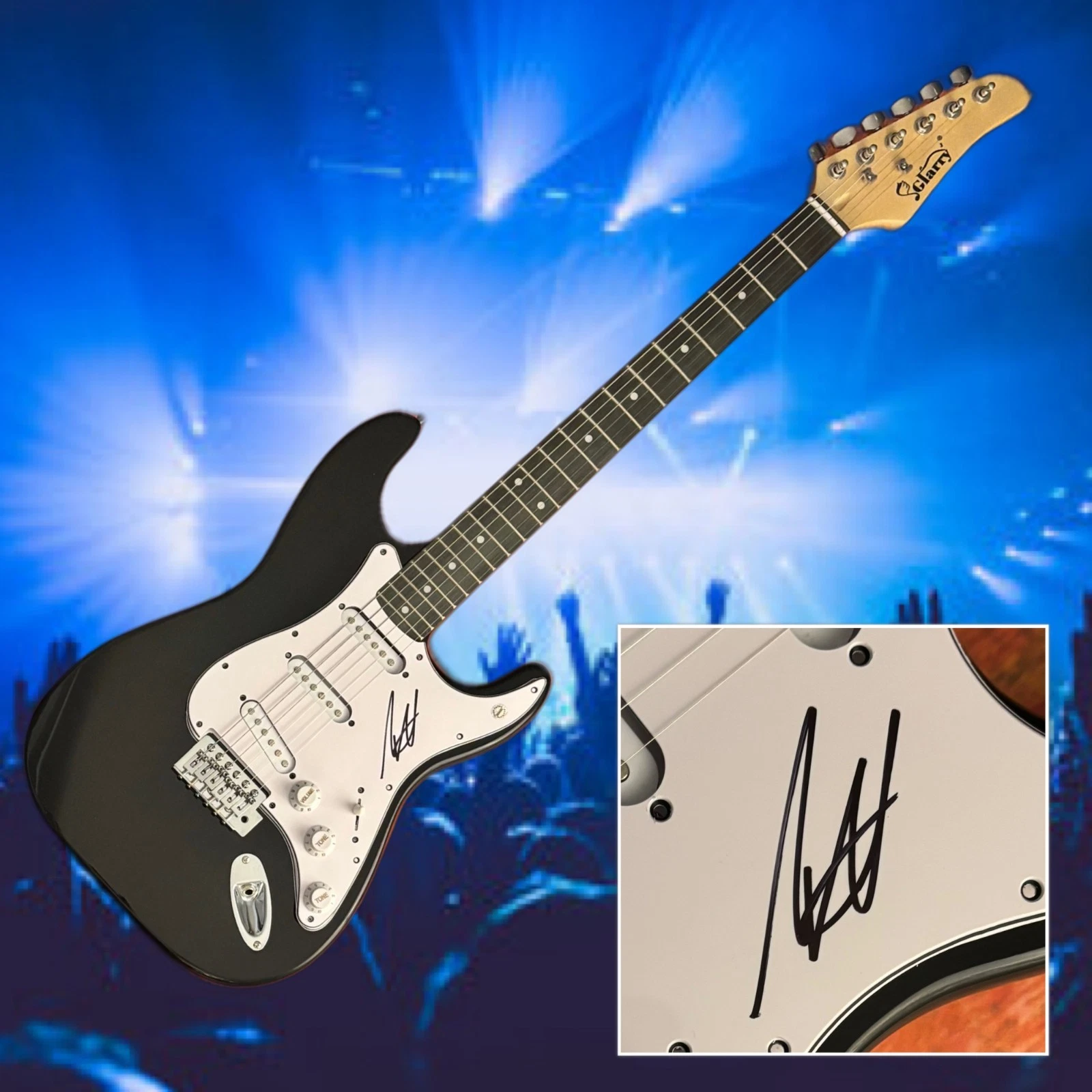 GFA Kublai Khan TX Rock Star  * MATT HONEYCUTT *  Signed Electric Guitar COA