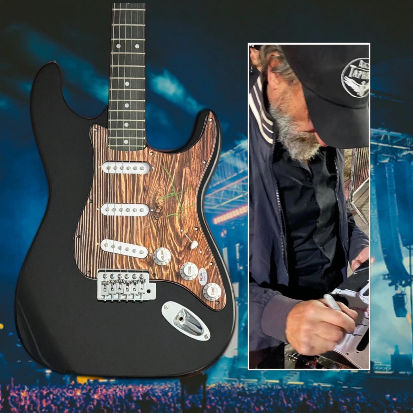 PSA Tool Band Bassist  * JUSTIN CHANCELLOR *  Signed Electric Guitar PROOF COA