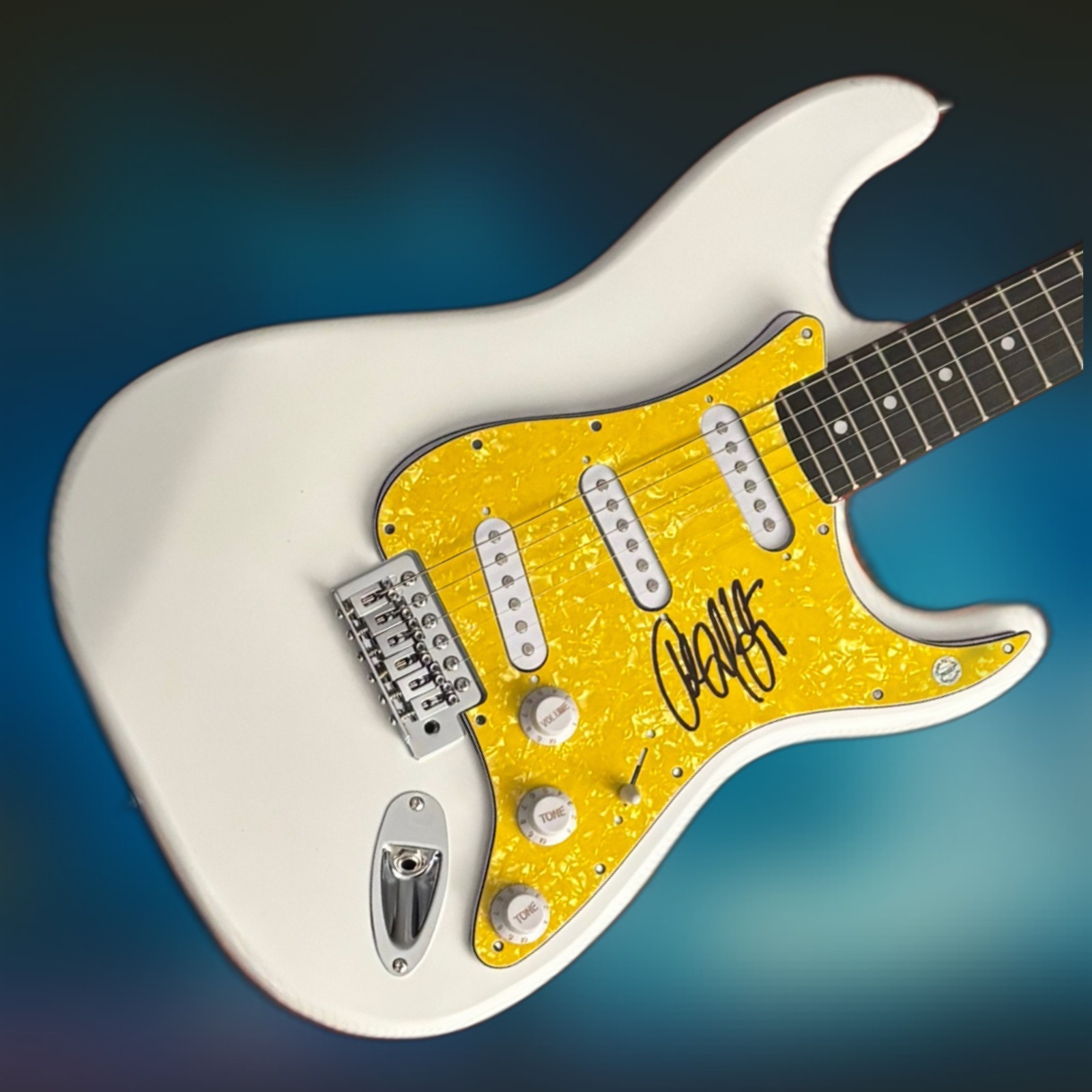 GFA  Hearts on Fire  * JOHN CAFFERTY *  Signed Electric Guitar PROOF COA