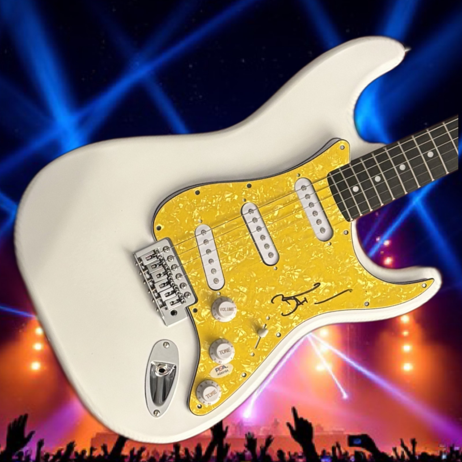 PSA  The Killers Band Rock Star  * BRANDON FLOWERS *  Signed Electric Guitar COA