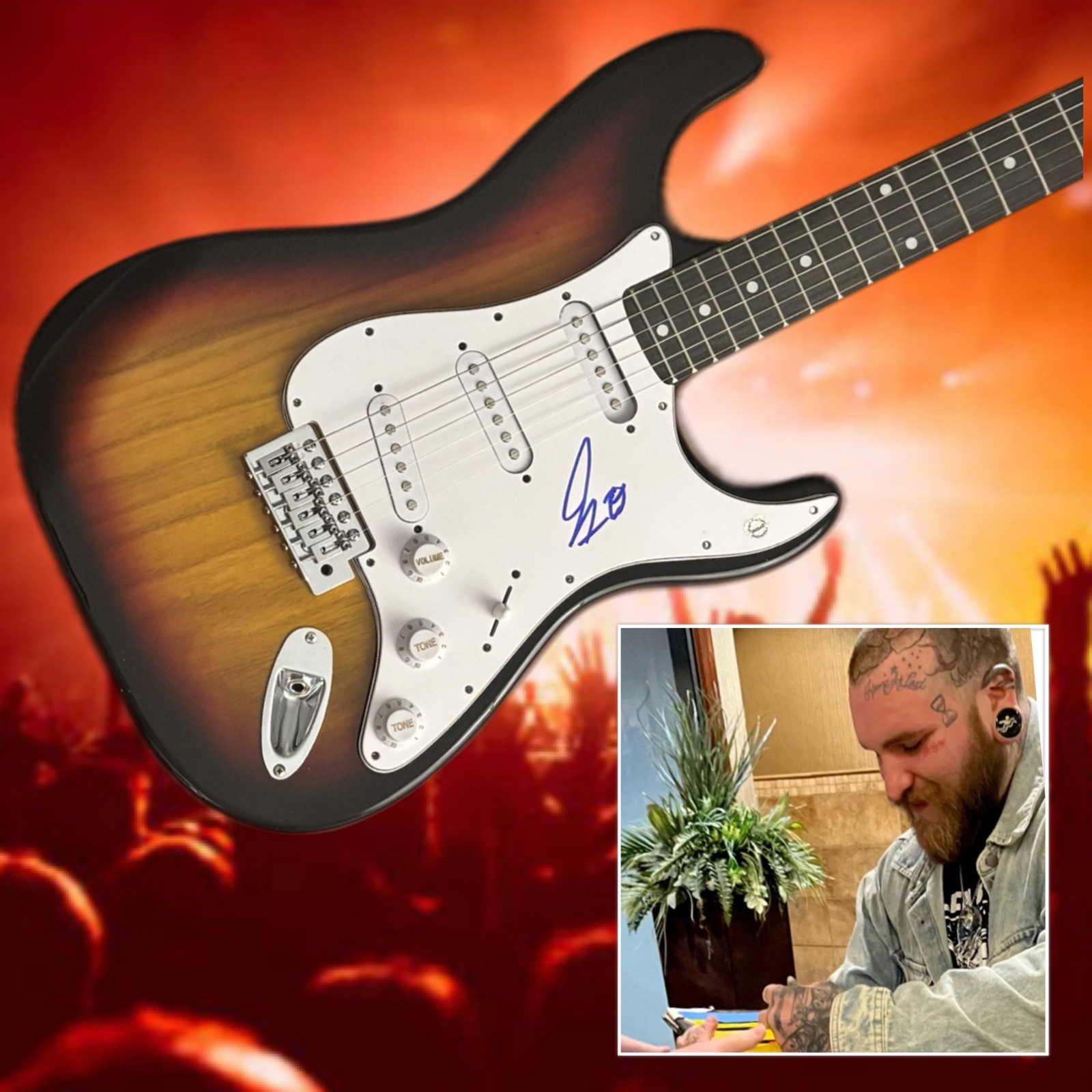 GFA Tough Love 911 Simple Things  * TEDDY SWIMS *  Signed Electric Guitar  COA