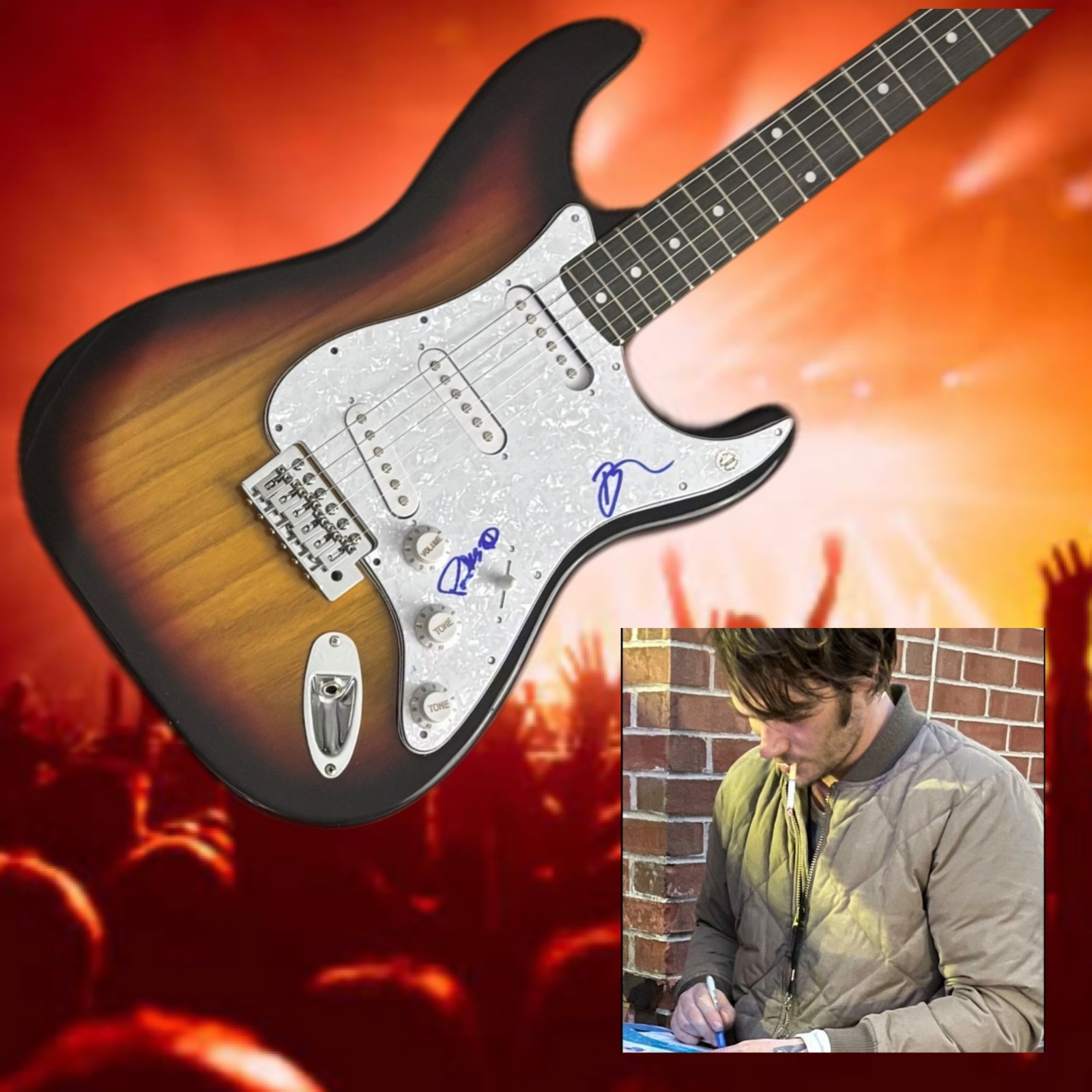 GFA  Charles Michael Parks & Ben * ALL THEM WITCHES * Signed Electric Guitar COA