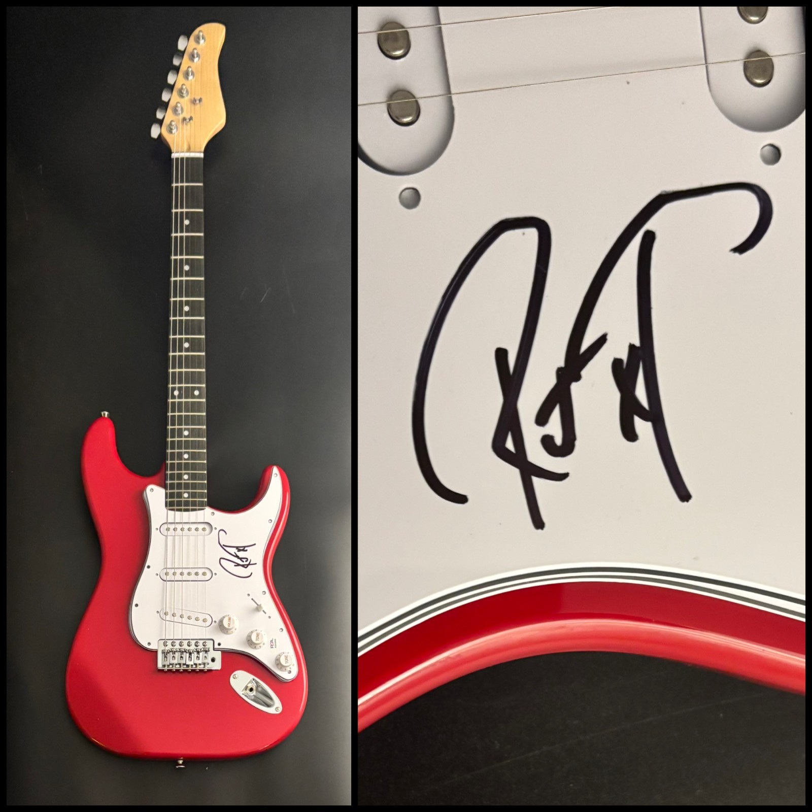 PSA Metallica Band Bassist  * ROBERT TRUJILLO * Signed Electric Guitar PROOF COA