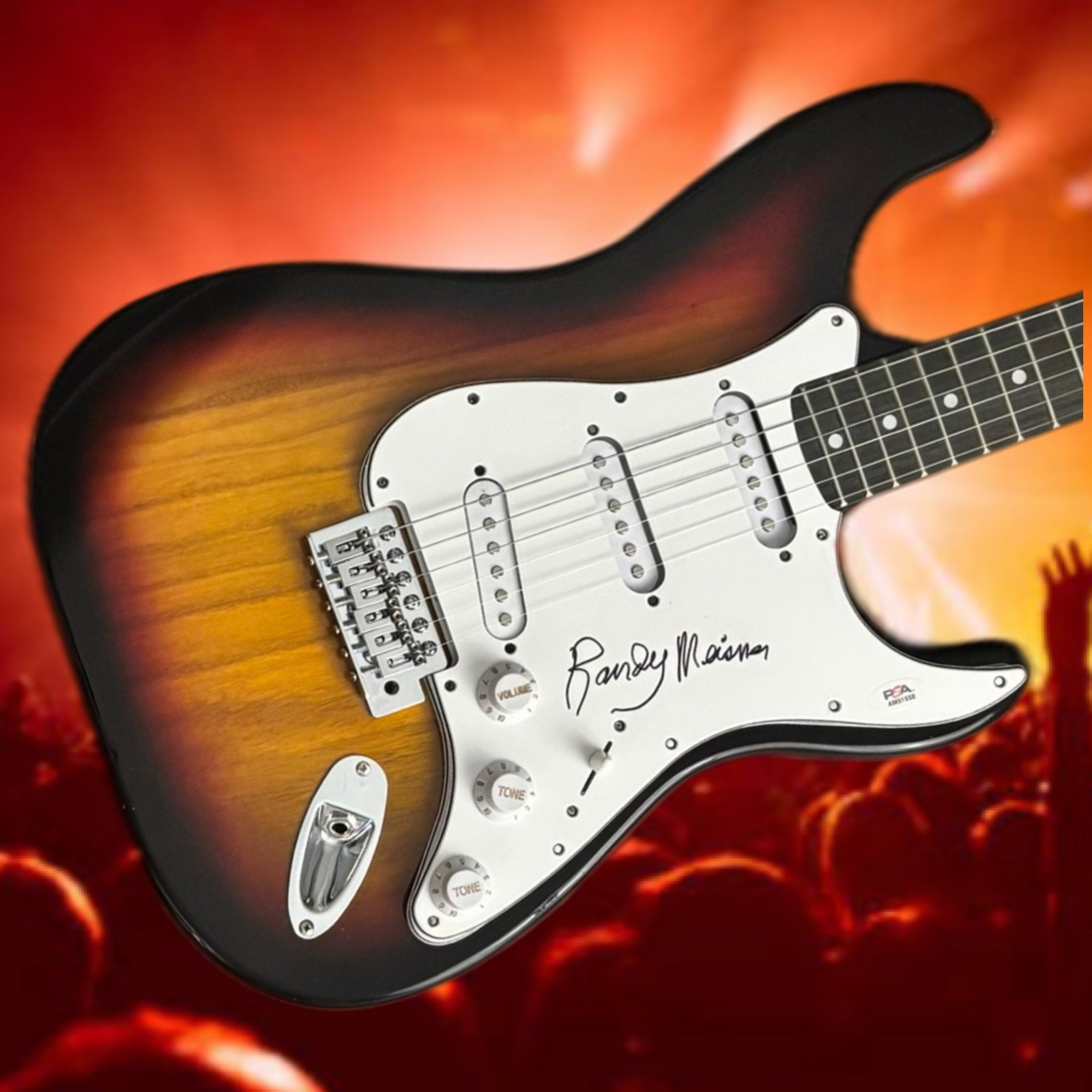 PSA  Eagles Rock Band  * RANDY MEISNER *  Signed Electric Guitar COA