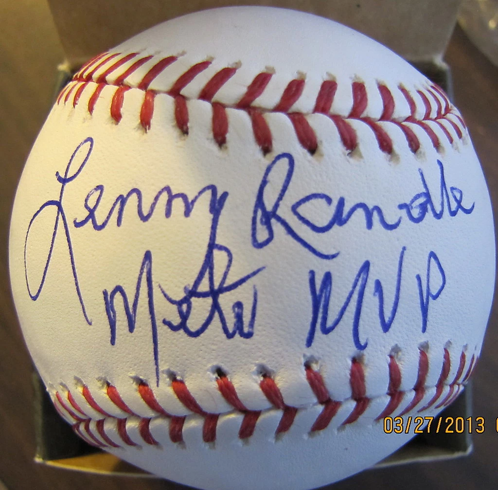 LENNY RANDLE NEW YORK METS   SIGNED OML BASEBALL