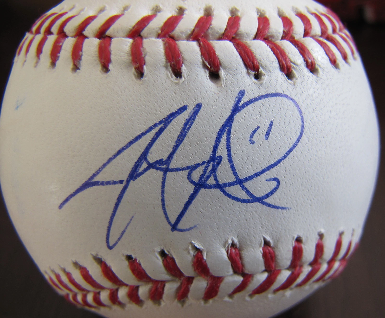 JARROD PARKER  OAKLAND A'S    SIGNED OML BASEBALL